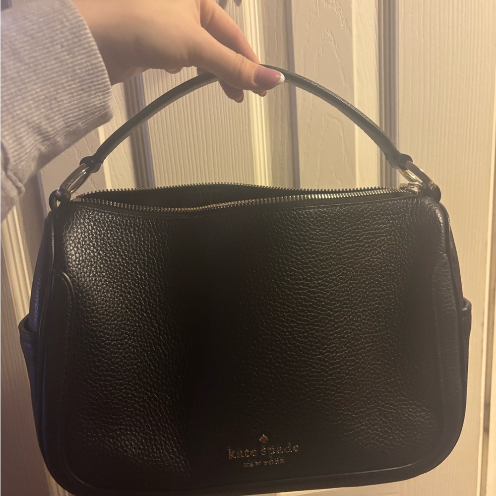 Kate Spade Black Pebbled Leather Shoulder Bag